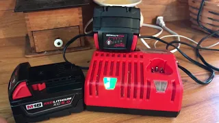 How to jump start a Milwaukee M18 tool battery.