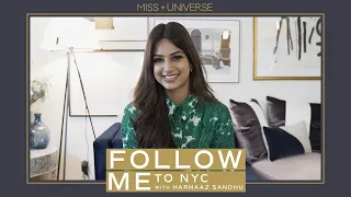 MISS UNIVERSE Harnaaz Sandhu arrives at her New NYC Apartment! | FOLLOW ME