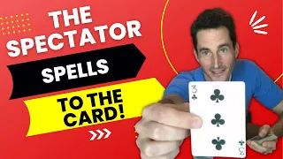 Spectator SPELLS To Their Card! (Easy Spelling Card Magic Trick NO SETUP Impromptu or Borrowed Deck)