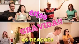 ★ REAÇÃO DA GRAVIDEZ -  FAMILIA E AMIGOS ❤️ // GRINGA BRASILEIRA