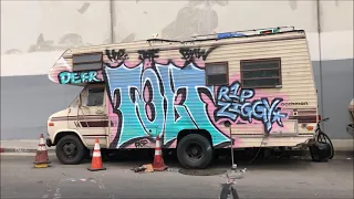 Graffiti Action - Los Angeles Graffiti /  Artists - 4/2021 - SIGIE K4P / SEAWEED BRU / OREK AUB