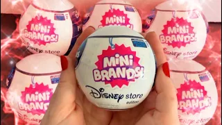 Opening six Disney mini brands | asmr | No talking