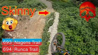 Flims - Nagens &  Runca Trail  ( All red parts ) Tricky , Flowy & Skinny