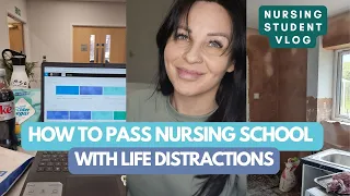 DAY IN THE LIFE OF A NURSING STUDENT | HOW TO PASS NURSING SCHOOL, LIFE DISTRACTIONS, TIPS, ADVICE