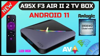 NOVA A95X F3 AIR II 2 TV BOX ANDROID - Amlogic S905W2 2RAM / 16GB - Android 11 - Review PT - BR