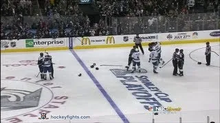 Alexandre Burrows vs Anze Kopitar Apr 15, 2012