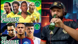 ♫ AS LENDAS DO FUTEBOL BRASILEIRO - ♫ MESSI canta p/ NEYMAR - VAI FAZER FALTA - React 2em1