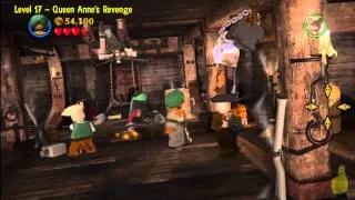 Lego Pirates of the Caribbean: Level 17 Queen Annes Revenge - Story Walkthrough - HTG