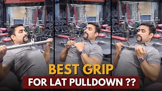 Best Grip For Lat Pulldown ??