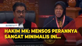 Hakim MK Pertanyakan Mensos Risma soal Pembagian Bansos: Perannya Sangat Minimalis Ini