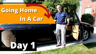 How to get in a car after knee surgery 🚗** Total Knee Replacement ** 🚕 #totalkneereplacement