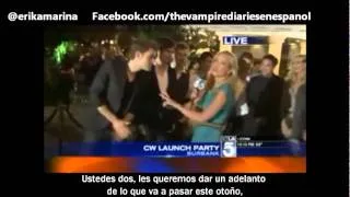 The Vampire Diaries - Entrevista durante la fiesta de la CW SUB ESPAÑOL