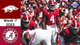 #11 Alabama vs Arkansas Highlights | Week 7 | 2023 College Football