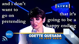 [LYRICS] TO LOVE AGAIN (SHARON CUNETA) (Odette Quesada) Momentum Live MNL [8K]