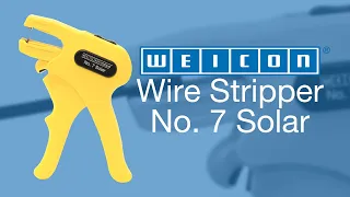 Stripping solar cables | WEICON Wire Stripper No. 7 Solar