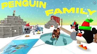 Penguin Family And Iglo | Chicken Gun