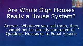 Are Whole Signs Houses a House System?