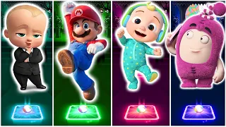 Oddbods Newt 🆚 Baby Boss 🆚 Cocomelon 🆚 Super Mario 🎶 Who Will Win?
