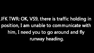 Stuck Microphone at JFK Causes Go-Around (ATC Recording)