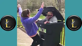 Try Not To Laugh - She'll NEVER Trust a Trashcan AGAIN! 😂  Funny Pranks & Fails 2021