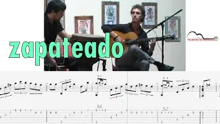 Paco Serrano-guitar tab Tutorial-[zapateado]Lluvia en elpatio