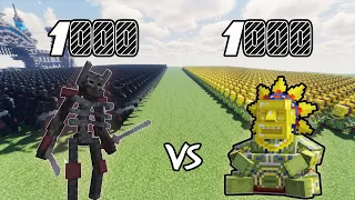 1000 Mutant Wither Skeleton Vs 1000 Barako, the Sun Chief |Minecraft|