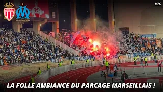 As Monaco 2-3 OM • L’AMBIANCE du Parcage marseillais comme à domicile 🏠🔥