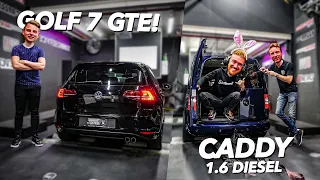 VW VLOG CADDY MARTIJN KUIPERS GAAT STUK * AFGESLEEPT😥 |  GOLF 7 GTE HYBRID TUNE IDDO STAGE 1 🚀