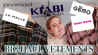 BIG HAUL VETEMENTS! (Kiabi, La Halle, Gémo..)