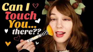 ASMR 💛 CAN I BRUSH YOU... THERE? 💛 Fast Tingles, Overly Repeating, Face Brushing, Vocal Changes