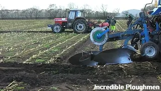 Keith Marshall with Ford 4610 & Fiskars at 5 Nations Ploughing Challenge 24th March 2023