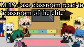 MHA+asa classroom react to ‘classroom of the elite’