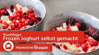 FROZEN JOGHURT SELBER MACHEN: Rezept ohne Eismaschine🍨