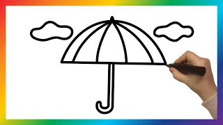 Ich zeichne einen Regenschirm | Drawing an Umbrella