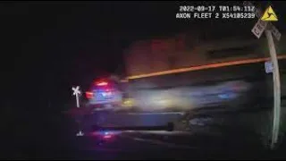 Video shows train crashing into CO police car with woman inside I ABC7