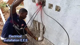 Easiest way to run large gauge electrical wires through conduits  underground! how to run main wires