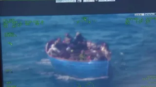 USCG Give Birds-Eye View of MIGRANTS Arriving in the U.S. - NBC 6 News