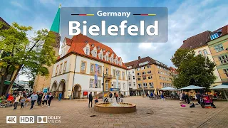 Bielefeld, Germany 🇩🇪 Amazing City Walking Tour 🌤️ 4K 60fps HDR | Exploring the City Landmarks, 2023