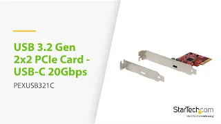 1-Port USB 3.2 Gen 2x2 PCIe Card - PEXUSB321C | StarTech.com
