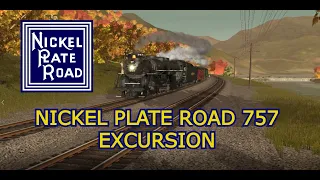 Trainz: Nickel Plate Road 757 on an Excursion Through the Hinton Division