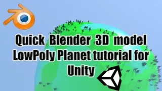 Quick LowPoly Planet tutorial in Blender For Unity