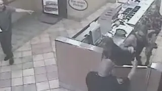 RAW: Surveillance Video Showing Moments Before San Francisco Officer-Involved Shooting At Subway Sho