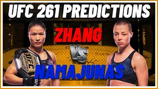 UFC 261 Predictions:  Zhang vs. Namajunas for the UFC Women's Strawweight Championship