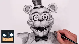 How To Draw Glamrock Freddy | FNAF Sketch Tutorial