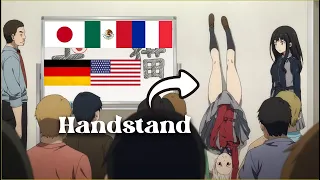 Chisato's Handstand in different languages|Lycoris Recoil