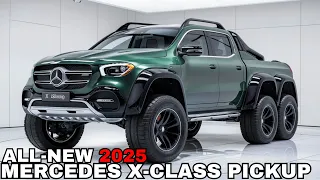 2025 Mercedes X-Class Pickup Unveiled! - 6 Wheels Most Powerful Pickup?