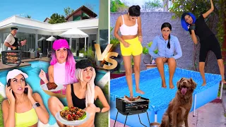 RICO VS POBRE O CHURRASCO AMIGAS