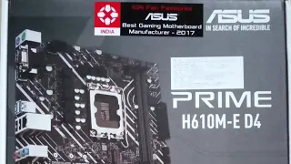 Asus Prime H610 M-E D4  Motherboard Unboxing and review | #asus #motherboard #unboxing