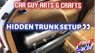 Building my hidden trunk setup!