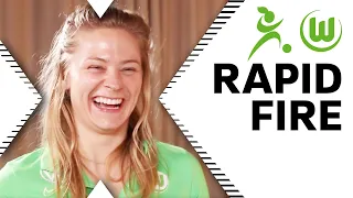 "Wann hast du mit Fußball angefangen?" | Rapid Fire mit Fridolina Rolfö und Ingrid Syrstad Engen